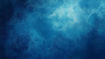 A textured background in a deep blue palette, fading from dark depths to a lighter, ethereal luminescence, perfect for a serene visual. photo