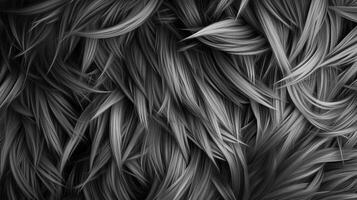 A mesmerizing swirl of intertwined strands in grayscale, creating an abstract, textured background with a dynamic and fluid aesthetic. photo