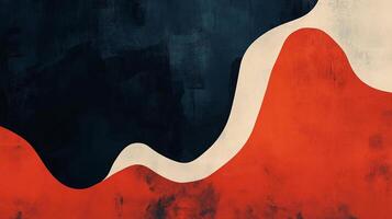 Abstract artwork with contrasting colors and shapes, creating a sense of dynamic balance and visual interest in this modern graphic design. photo