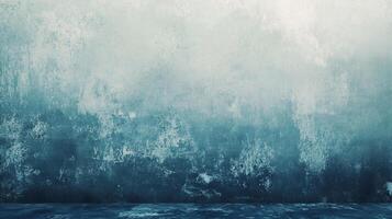 Abstract cyan background with grunge texture and mottled surface, perfect for design elements and artistic compositions. photo