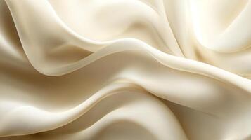 Abstract flowing fabric background with elegant waves and subtle light. Soft, flowing forms create a sense of tranquility and sophistication. photo