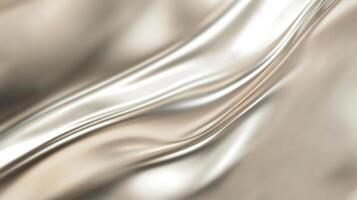 Abstract flowing cloth with soft, smooth curves and gradients. The fabric texture appears silky, illuminated, and elegant photo