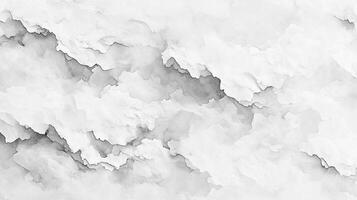 Abstract cloudscape with textured watercolor effect creating a serene, dreamlike visual with soft gradients in white and gray tones. photo