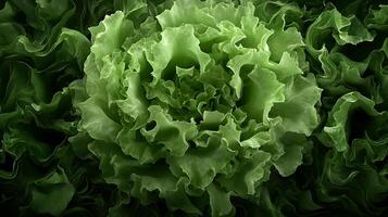 A close up of a green lettuce photo