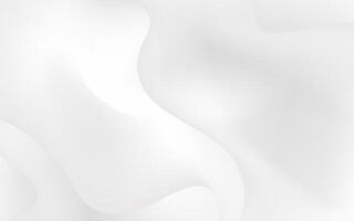 Smooth white abstract flowing background minimal backdrop vector