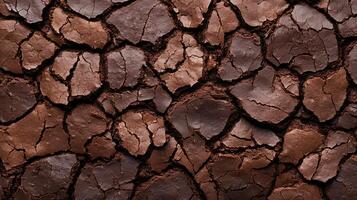 A close up of a brown dirt surface photo
