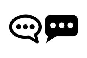 PChat icons are displayed on a white background. vector