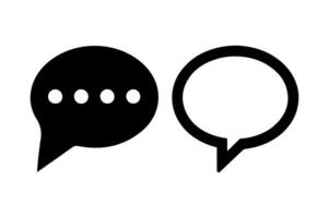 Speech bubbles icon set. vector