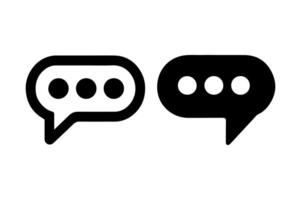 Chat icons represent messaging or communication. vector