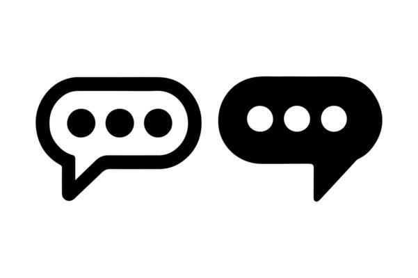 Chat icons represent messaging or communication.
