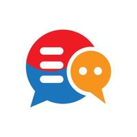 Speech bubbles icon with a modern design. vector