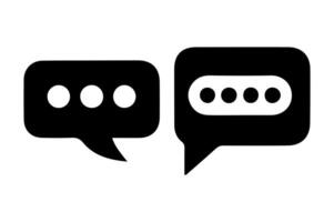 Chat icons set on a white background. vector