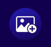 add image or photo icon design vector