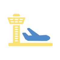 control tower icon Editable stroke.linear style vector