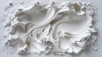 A white powdery substance is shown in the shape of a square photo