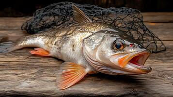 A fish on a table photo