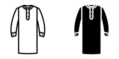 Clothes icon set.for mobile concept and web design on white background vector