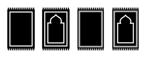 Prayer Rug icon set, for mobile concept and web design on white background vector