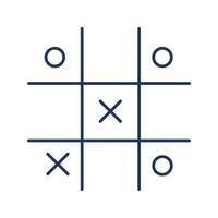 tic tac toe icons isolated on White Background. Flat style design vector