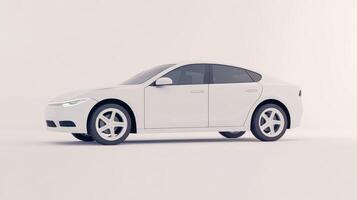 Sleek electric sedan show modern design and features photo