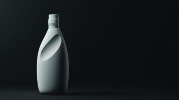 Bottle design in minimalistic style with dark background photo