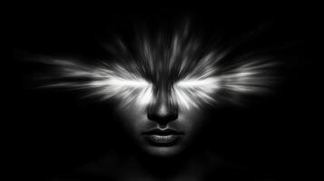 A glowing figure in the dark creates a mystery photo