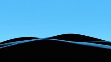 Waves of sand reach towards a bright sky in serene landscape photo