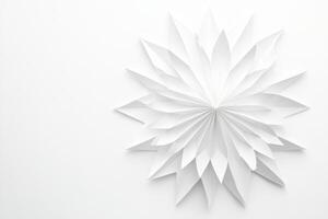 Intricate paper star decoration brings elegance to any setting photo