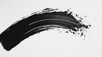 Bold brushstroke creates dynamic art on bright background photo