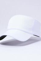 Stylish white visor ideal for outdoor activities and sports photo
