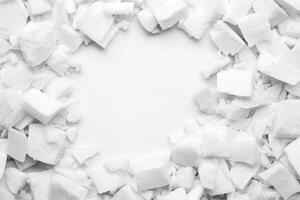 White fragments creating an artistic background for inspiration photo