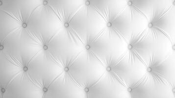 Soft white tufted fabric texture for interior design projects photo