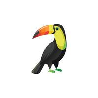 Vibrant Wings The Colorful Keel-Billed Toucan vector