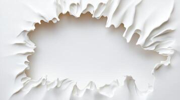 Stylish white torn paper effect creates a unique backdrop photo
