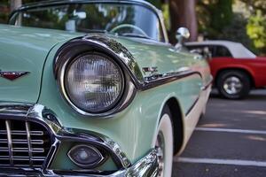 The 2015 San Jose Auto Show Picnic, held on April 9, 2015, in San Jose, CA, USA, featured a variety of classic and modern vehicles on display. photo