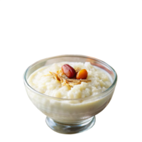 Ramadan Kareem afar sweet rice kheer is isolated on transparent background png