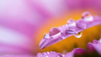 Nature's Jewelry Dew Drops on a Flower photo