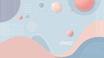abstract background with circles and shapes vector