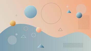 abstract background with shapes and lines vector