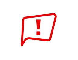 Alert sign with exclamation mark in bold framework vector