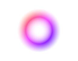 Colorful gradient circle with soft glow and halo effect vector