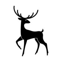 Running reindeer for Santa sleigh vector
