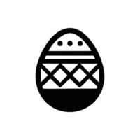 Easter egg icon isolated on white background vector