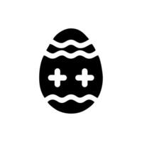 Easter egg icon isolated on white background vector