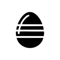 Easter egg icon isolated on white background vector