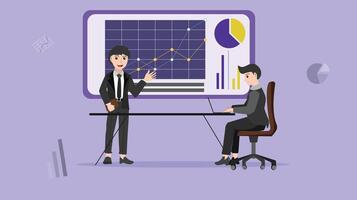 Business Analytics and Data-Driven Decision Making a Professional Presentation on Market Growth. vector