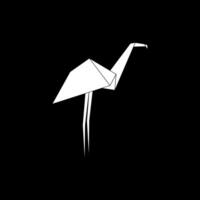 Flamingo Shape Inspired by Origami Form, can use for Logo, Pictogram, Endangered Animals Figure, Website, Apps, or Graphic Design Element. vector