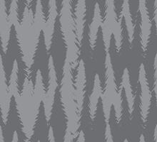 Seamless pattern of hand drawn spruce tree forest vector