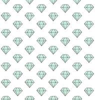 Seamless pattern of hand drawn doodle sketch diamond vector