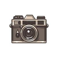 Full Color Retro Camera Artwork vector